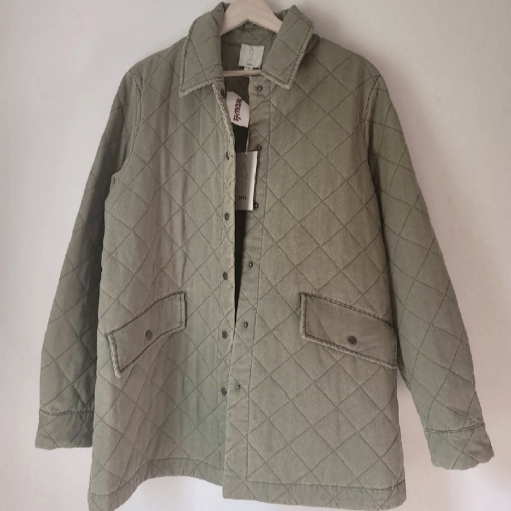 NWT Joie Quilted Jacket Cotton Blend